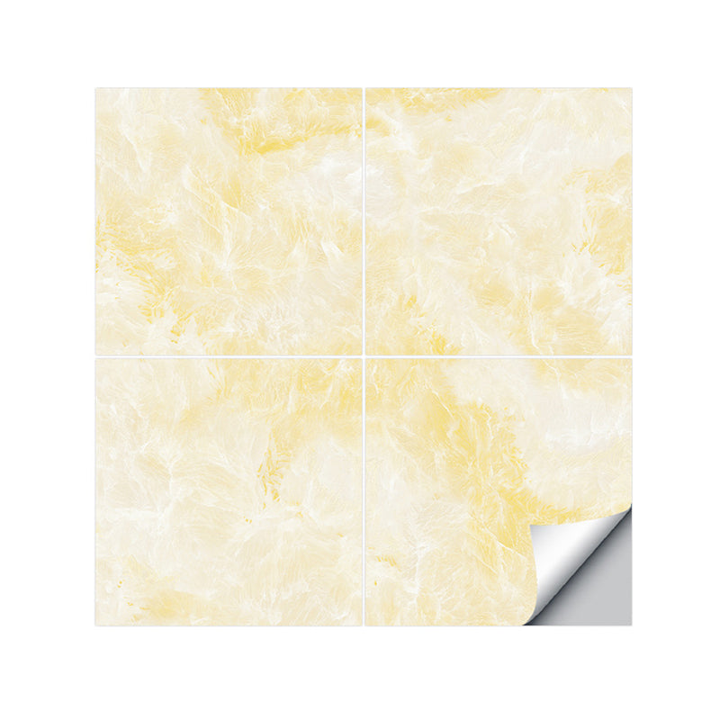 PVC Abziehbare Tapetentafel Zeitgemäß Marmor Look Wandverkleidung für Küche (4 Stück)