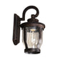 Frendorf | Gooseneck Buitenwandlamp Fixture Industrieel Bubbelglas 1 Licht Zwarte Wandlamp met Gebogen Arm
