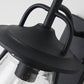 Frendorf | 1 Licht Klar Saatglas Wandwandleuchte Licht Industrie Schwarz Kegel Schirm Außenbeleuchtung Fixture
