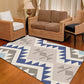 Banded Geometric Southwestern Teppich Tribal Navajo Teppich Polyester Waschbar Rutschfest Fleckenresistenter Teppich für das Schlafzimmer