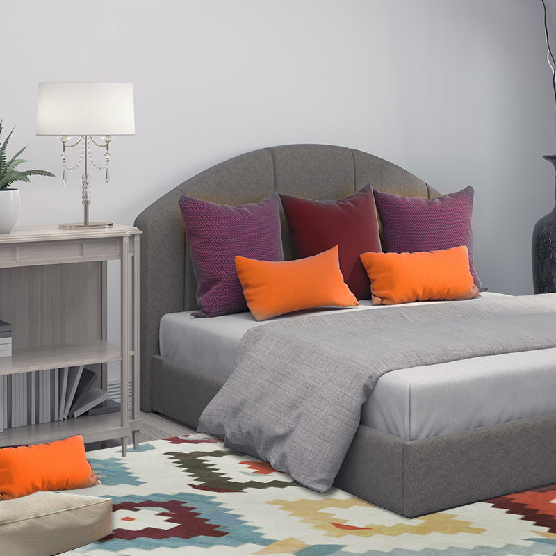 Frendorf | Aztec Diamond Tribal Teppich Geometrisch Eingeborenen Totem in Mehrfarben Waschbarer Polyester Teppich für Wohnzimmer