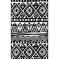 Frendorf | Schwarzer Teppich Zuido Western Tribal Americana Diamant Geometrisch Bodenbelag Bereich Teppich Polyester Rutschfest Haustierfreundlich Teppich