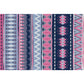 Frendorf | Blau Rosa Gestreifte Geometrische Teppich Americana Tribal Polyester Teppich Haustierfreundlich Fleckenresistent Bereichsteppich für Kamin
