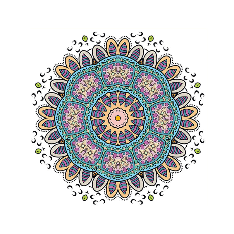 Klebende Mandala Wandpaneele PVC Bohemian Wandbelag für Badezimmer (20 Stück)