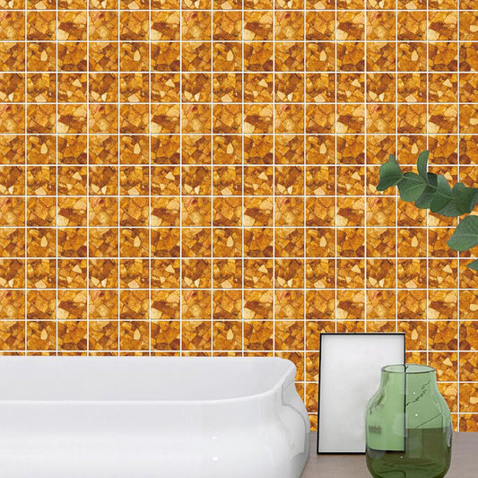 Frendorf | Braun Marmorfliesen Tapetenpaneel Set Zum Abziehen und Aufkleben Modernes Küchenwandverkleidung