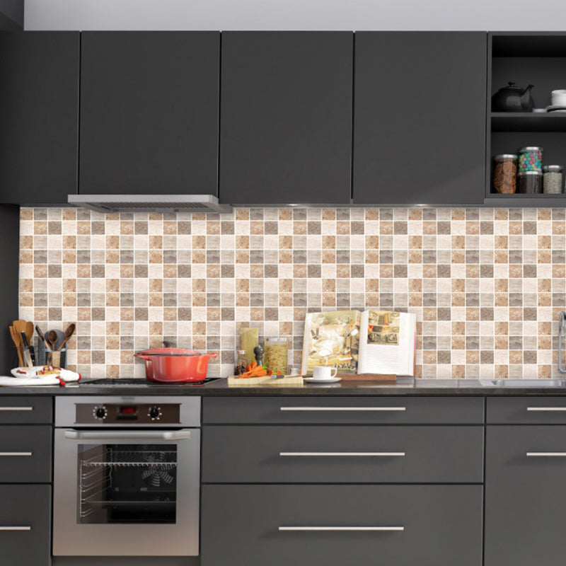 Frendorf | Aufklebbare Marmorfliesen-Tapeten 10 Stück PVC Zeitgenössische Wandverkleidung für die Küche