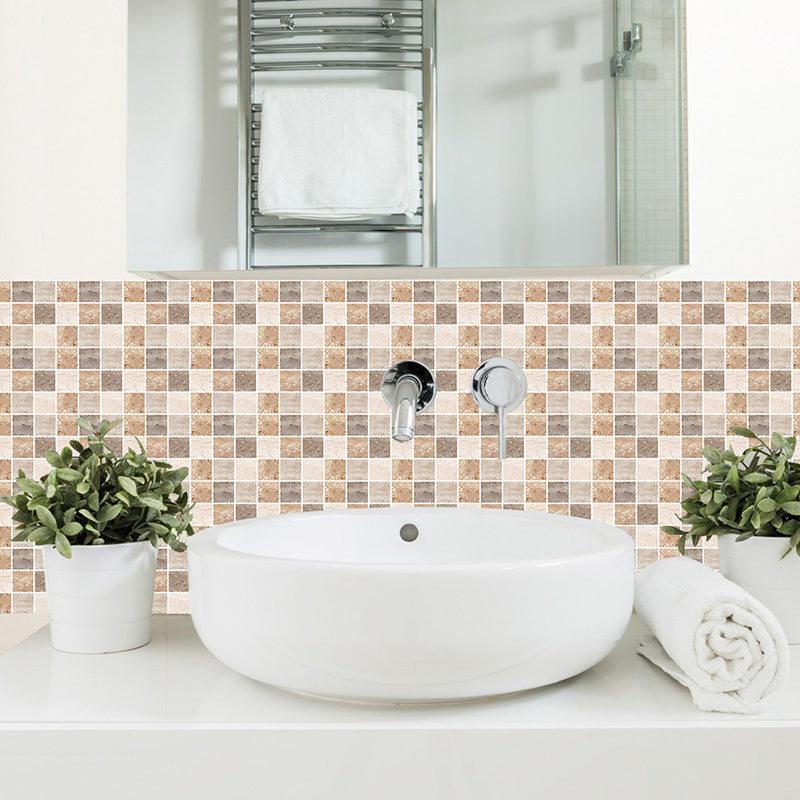 Frendorf | Aufklebbare Marmorfliesen-Tapeten 10 Stück PVC Zeitgenössische Wandverkleidung für die Küche