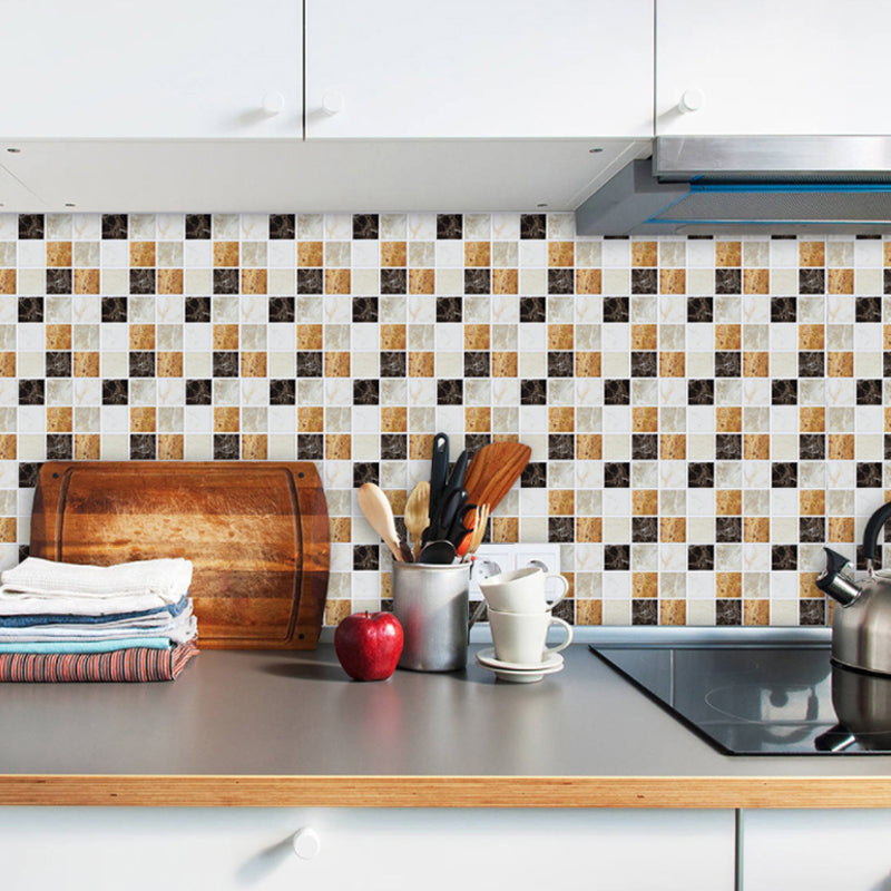 Frendorf | Aufklebbare Marmorfliesen-Tapeten 10 Stück PVC Zeitgenössische Wandverkleidung für die Küche