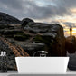 Man Between Mountain Gaps Wandbild Braun Modernes Wandkunst für das Wohnzimmer, Maßgeschneidert