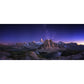 Lila Sternenhimmel Aussicht Wandmural Berglandschaft Modern Wasserdicht Wanddekoration für Zuhause