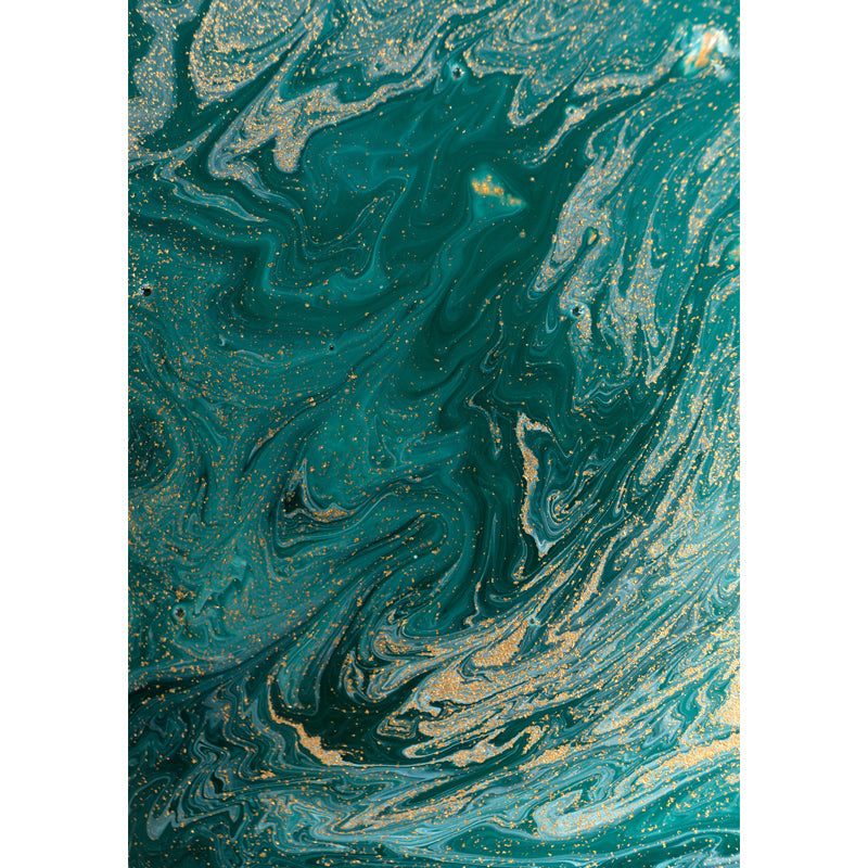 Frendorf | Grüne Welle Wandverkleidung Wandbild Wasserdichte Wandkunst für Flur, benutzerdefiniert bedruckt