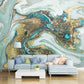 Welle mit Paillettenmuster Wandbild Tropix Wasserfest Wohnzimmer Wanddekoration, Maßanfertigung