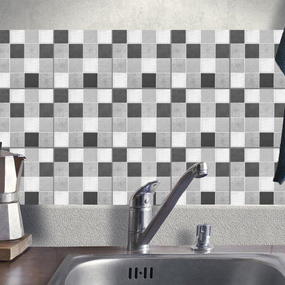 Frendorf | Grijs Mosaïque Tegel Behangpaneel Lijm Moderne Keuken Afneembare Wandbekleding, 10 Stuks