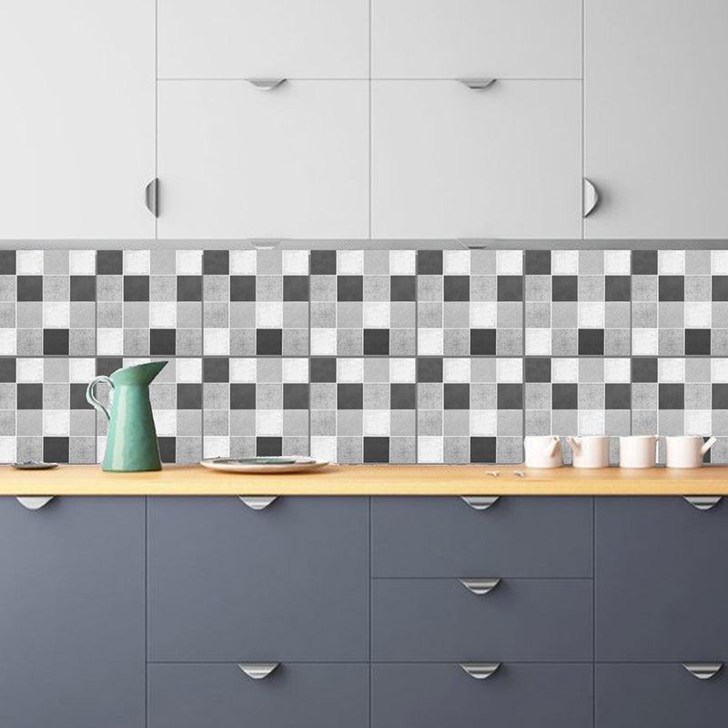 Frendorf | Grijs Mosaïque Tegel Behangpaneel Lijm Moderne Keuken Afneembare Wandbekleding, 10 Stuks