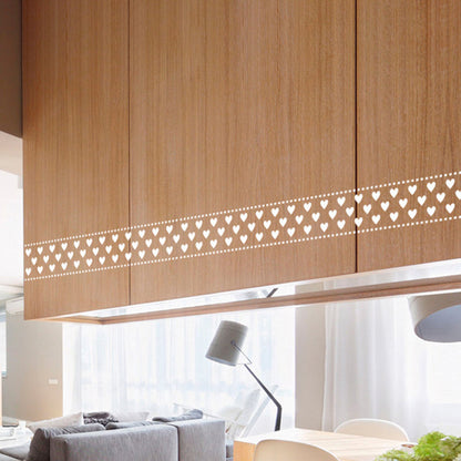Frendorf | 2 Stück Liebend Herz Tapeten in Weiß Modern Selbstklebende Wandbekleidung für Zuhause