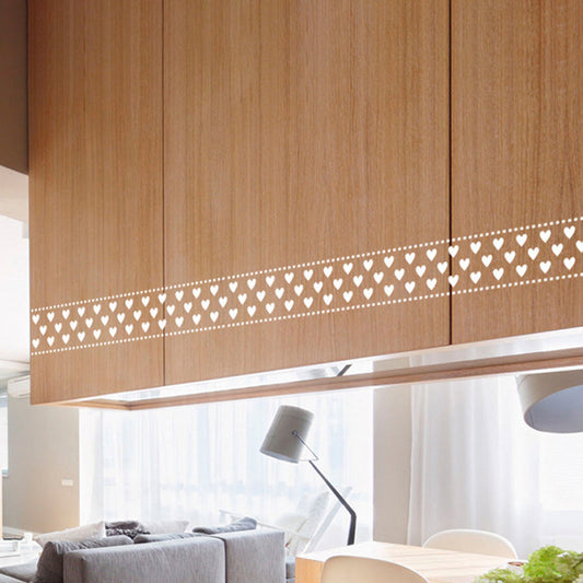 Frendorf | 2 Stück Liebend Herz Tapeten in Weiß Modern Selbstklebende Wandbekleidung für Zuhause