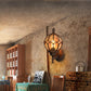 Frendorf | Globe Woonkamer Wandlamp Fixture Industrieel Amber Glas 1 Licht Zwart/Goud/Bronze Sconcelamp, 8.5"/9"/12.5" B