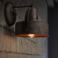 Frendorf | Metall Antik Schwarz Wandlichter Drum/Trumpet Shade 1-Licht Retro Rustikal Wandlampe Leuchte