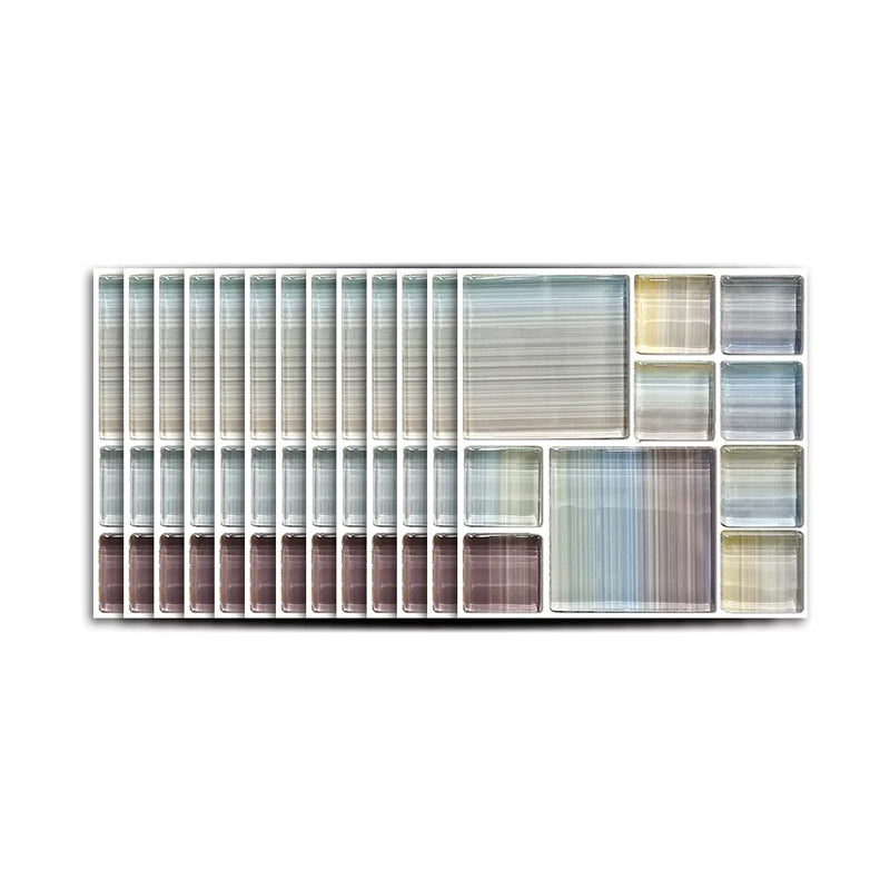 Frendorf | Bohemian Mosaic Tiles Wall Panels for the Laundry Room 50 Pieces 12.2 square feet Self-Adhesive Wall Art in Blue