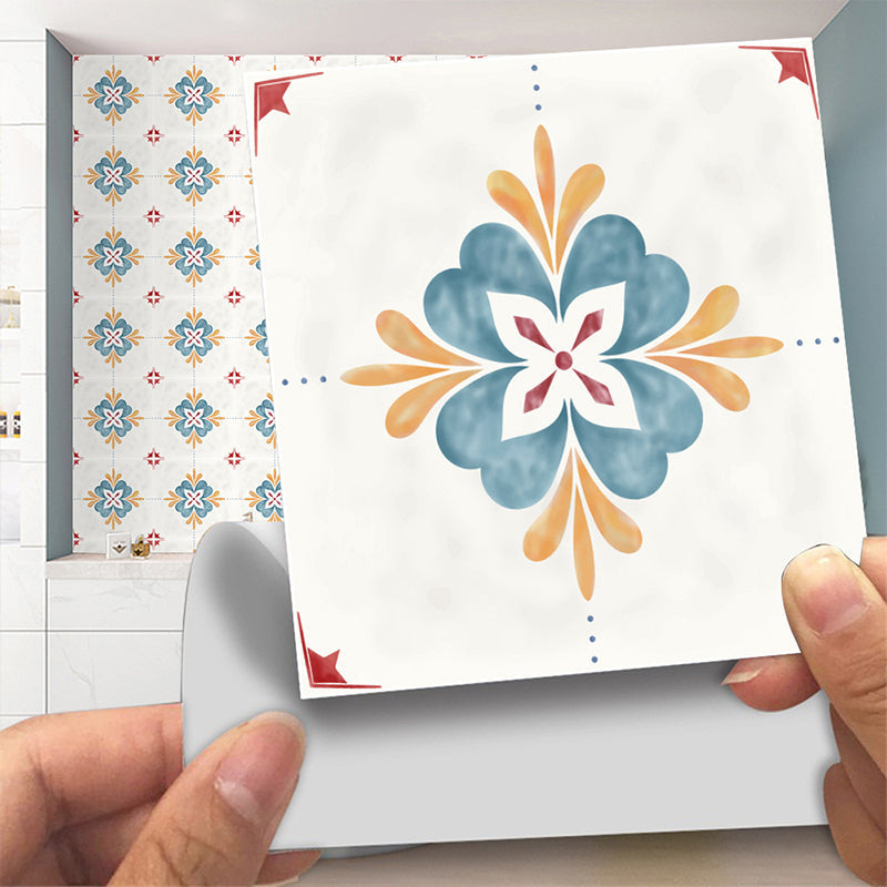 Frendorf | Boho Chic Klaverrapportpanelen 20 Stücken Blau Selbstklebende Wandverkleidung für Akzentwand