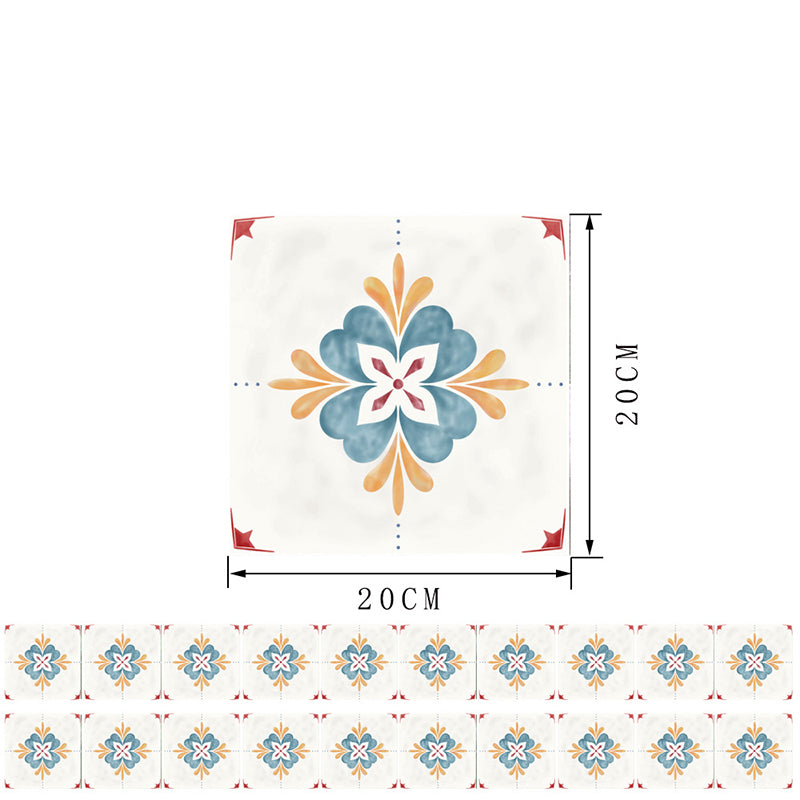 Frendorf | Boho Chic Klaverrapportpanelen 20 Stücken Blau Selbstklebende Wandverkleidung für Akzentwand