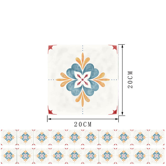 Frendorf | Boho Chic Klaverrapportpanelen 20 Stücken Blau Selbstklebende Wandverkleidung für Akzentwand