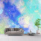 Frendorf | Illustration Tie Dye Wandmural Vollformat Wandkunst für Schlafzimmer, Personalisierte Größe, Grün