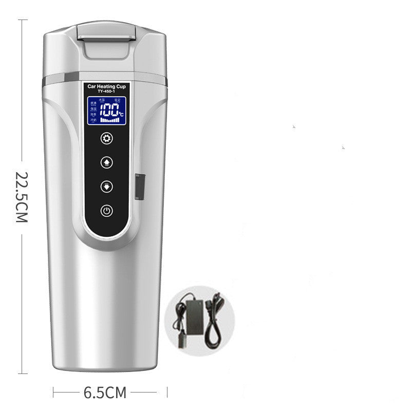 Frendorf | Tragbare Autoflasche Smart Touch Digitalanzeige Isolierbecher Home Travelling Heizbecher Wasserflasche