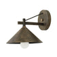 Frendorf | 1 Lichtmetalen Wandlamp Licht Industrieel Verouderd Zilver/Bronze Kegel Eetkamer Verlichtingsarmatuur