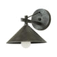 Frendorf | 1 Lichtmetalen Wandlamp Licht Industrieel Verouderd Zilver/Bronze Kegel Eetkamer Verlichtingsarmatuur