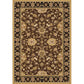 Frendorf | Persian petal pattern rug in brown Moroccan rug polyester non-slip mat rug for bedroom