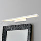 Schwarz/Weiß Slim Vanity Lampe mit rechteckigem Schirm Einfaches 16"/23.5" W LED Acryl Wandleuchte über Spiegel