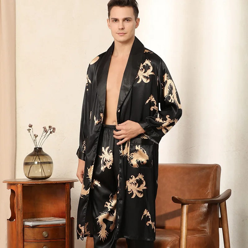 Frendorf | SilhouetteLuxe Elegantes Seidenkleid für Herren | Luxuriös & Atmungsaktiv | Perfekt für besondere Anlässe