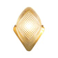 Frendorf | 1 Glühbirne Rhombus Wandlicht Fixture Modern Stilvolles Metall und klares Kristall Wandleuchte Lampe in Messing-Finish