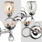 Frendorf | 2 Glühbirnen Bowl Wandbeleuchtung Moderne Stil Glas Wandbeleuchtung mit Kristallkugel in Chrom für Wohnzimmer