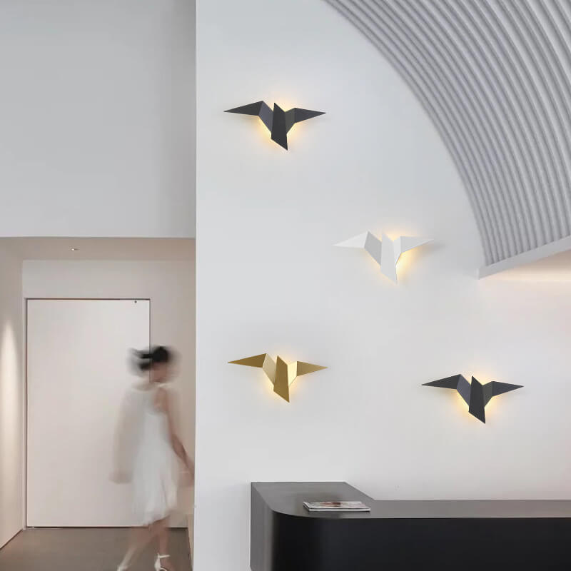 Frendorf | SkyWing Moderne LED Wandleuchte | Fliegender Vogel | 1-flammig | Kreatives Design | Deko für Zuhause