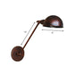 Rust 1 Licht Wandlampe Bauernhaus Stil Schmiedeeisen Verstellbare Dombestecklampe für Nachttisch