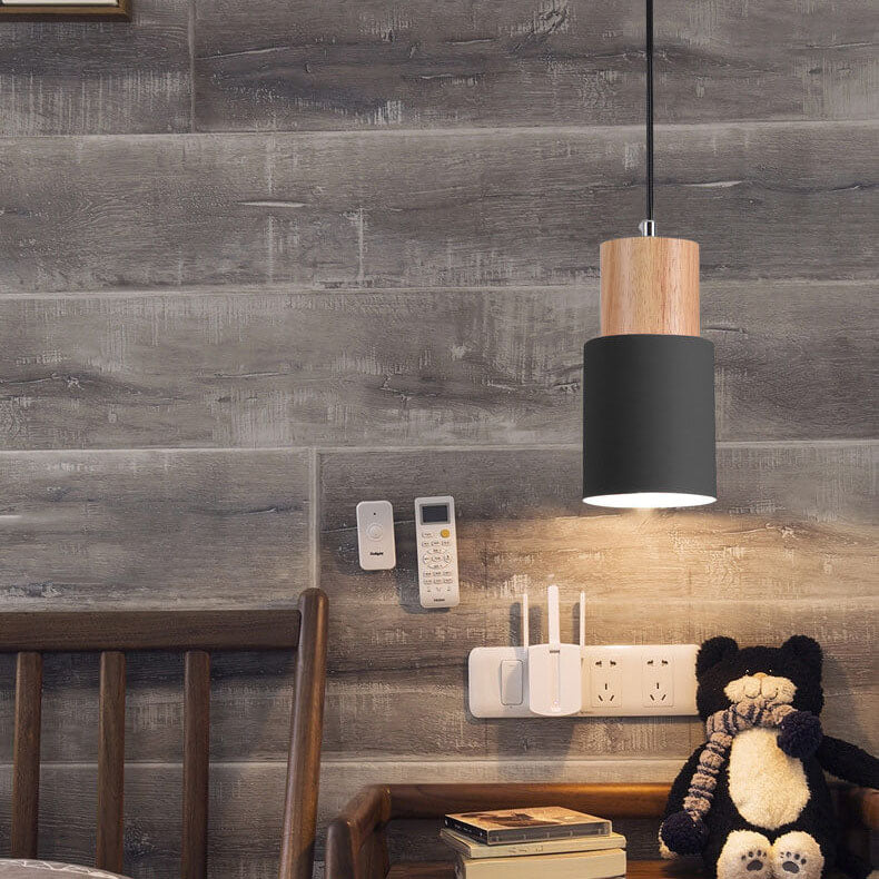 SinglePend - Nordic Macaron Zylinder Aluminium 1-flammige LED-Hängelampe