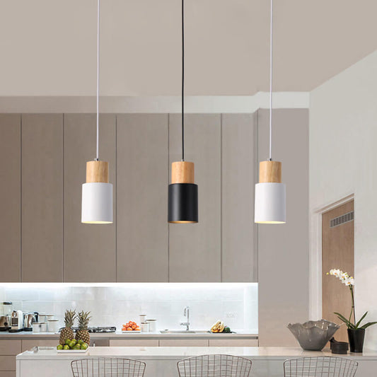 SinglePend - Nordic Macaron Zylinder Aluminium 1-flammige LED-Hängelampe