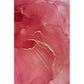 Lila und Rosa Moderner Teppich Polyester Aquarell Druck Teppich Maschinenwaschbar Rutschfester Teppich für das Wohnzimmer