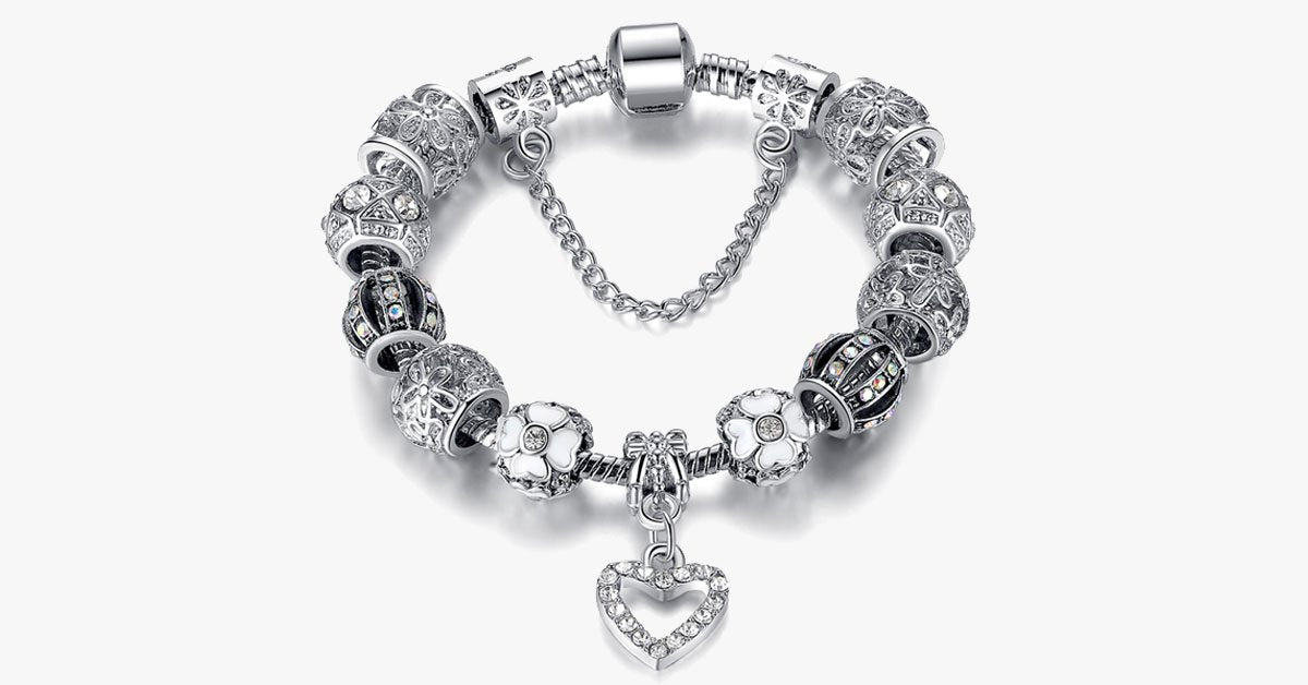 Frendorf | Silberne Herz Charm Armband