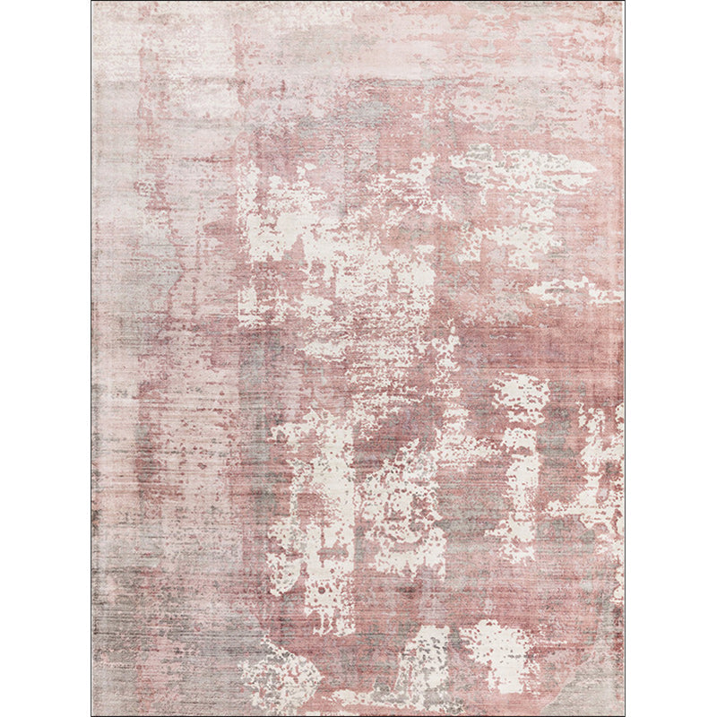 Frendorf | Groene en Roze Moderne Tapijt Polyester Abstract Tapijt Wasbaar Antislip Onderzijde Vloerkleed voor Woonkamer