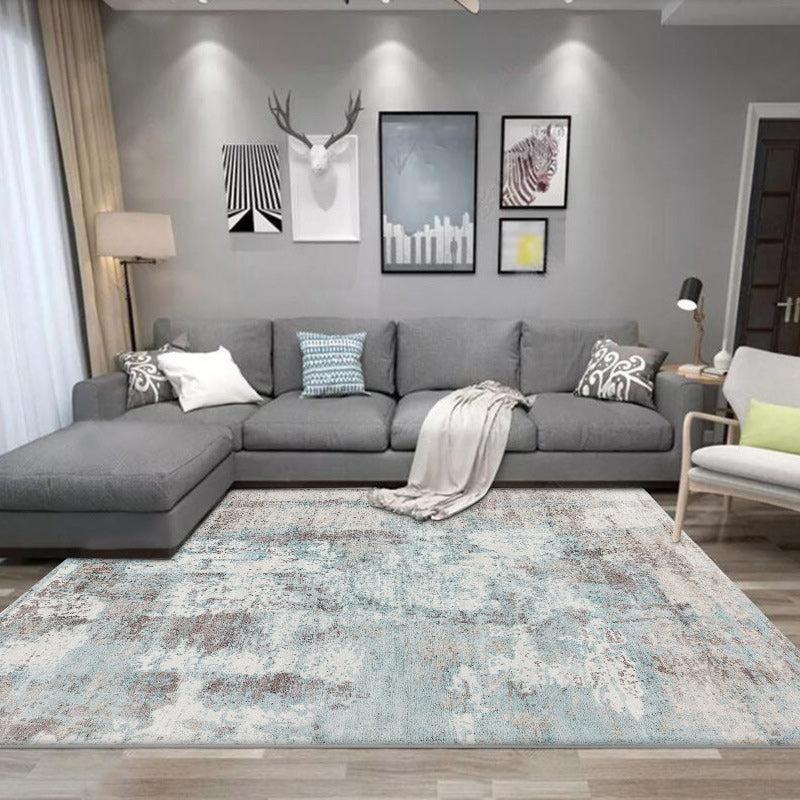 Frendorf | Groene en Roze Moderne Tapijt Polyester Abstract Tapijt Wasbaar Antislip Onderzijde Vloerkleed voor Woonkamer