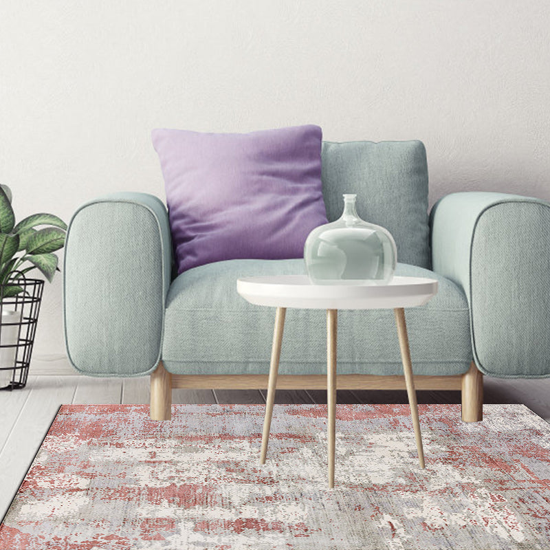 Frendorf | Groene en Roze Moderne Tapijt Polyester Abstract Tapijt Wasbaar Antislip Onderzijde Vloerkleed voor Woonkamer