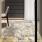 Frendorf | Groene en Roze Moderne Tapijt Polyester Abstract Tapijt Wasbaar Antislip Onderzijde Vloerkleed voor Woonkamer