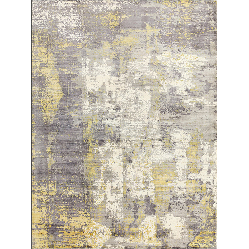 Frendorf | Groene en Roze Moderne Tapijt Polyester Abstract Tapijt Wasbaar Antislip Onderzijde Vloerkleed voor Woonkamer