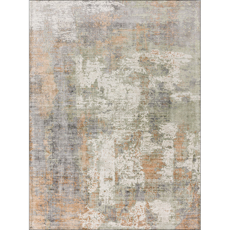 Frendorf | Groene en Roze Moderne Tapijt Polyester Abstract Tapijt Wasbaar Antislip Onderzijde Vloerkleed voor Woonkamer