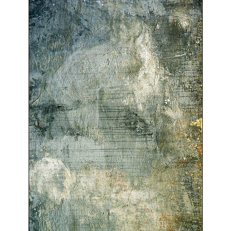 Frendorf | Blaue Schlafzimmerteppich Moderne abstrakte Malerei Muster Bereichsteppich Polyester haustierfreundlich maschinenwaschbarer Teppich