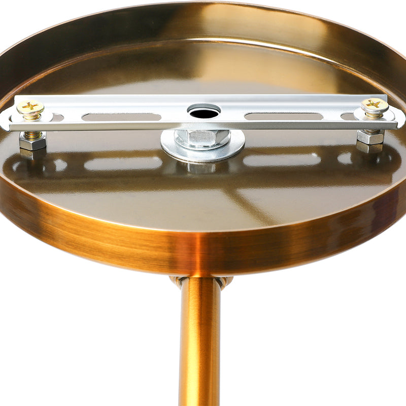 Retro Dome Wandlampe 1 Lampen Metall Wandbeleuchtung mit Schwenkarm in Messing/Chrom für Badezimmer