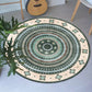 Frendorf | Funky Bohemian Teppich Farbenfrohe Kreis Ketten Kreuzigungs Muster Teppich Polyester Maschinenwaschbar Teppich für Wohndekoration